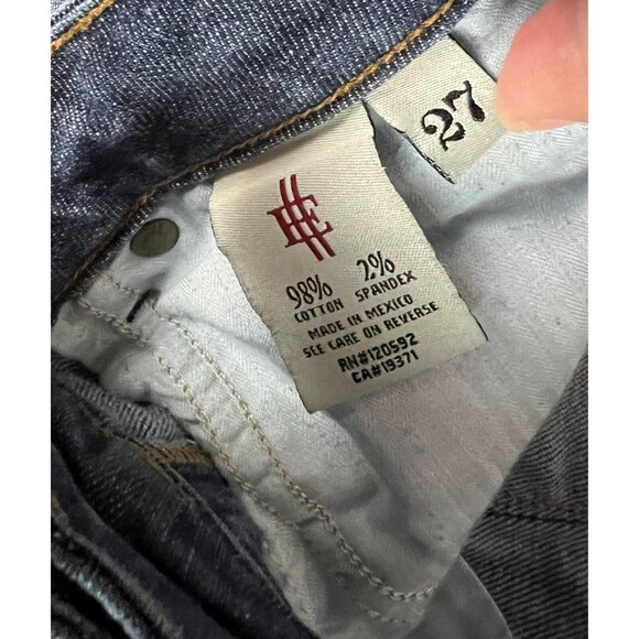 Easy Money Sterling Straight Jeans Women's Size 27 Lowrise Crop - Picture 7 of 8